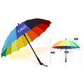 Auto Open 16 Panels Rainbow Umbrella